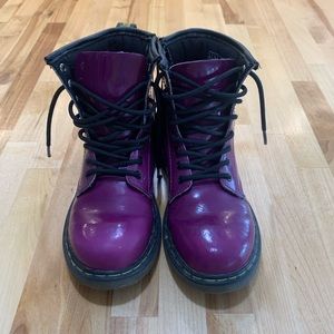 Purple Dr. Marten’s, kids’ size 2, great condition